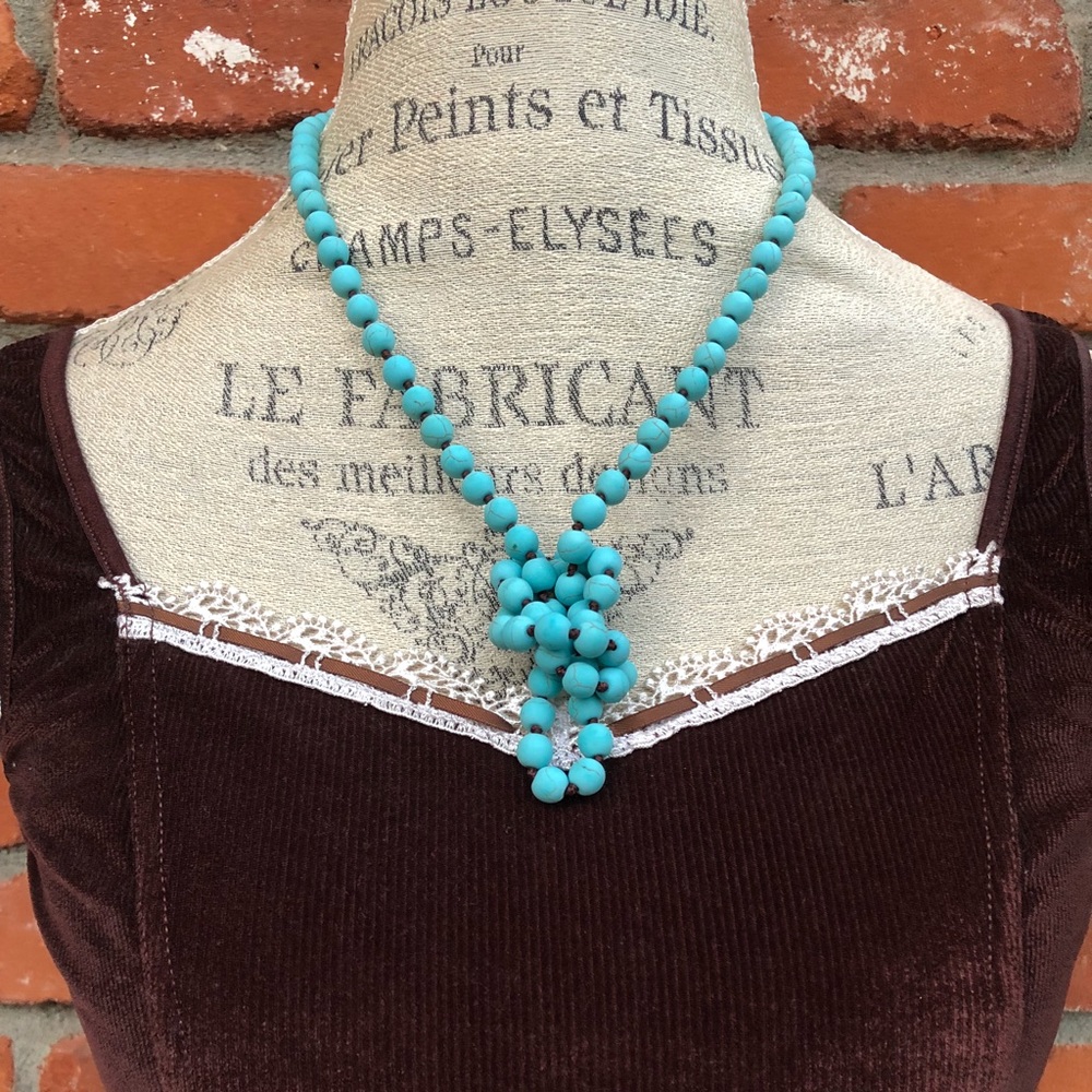 Beaded Turquoise Necklace